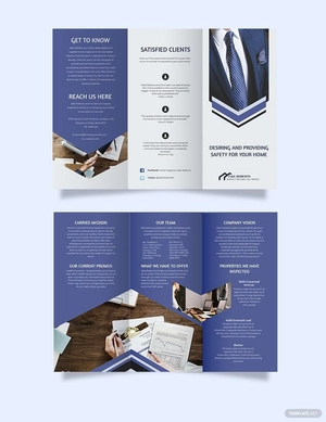 Home Inspector Tri-Fold Brochure Template