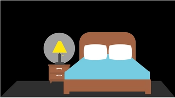 Free Dark Anime Bedroom Background Template to Edit Online
