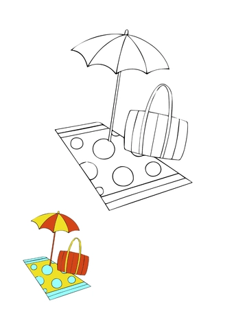 Free Summer Coloring Page For Adults Template to Edit Online