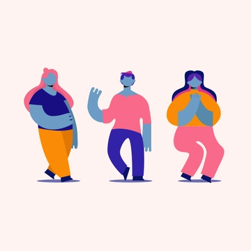 Free Abstract People Clipart Template to Edit Online