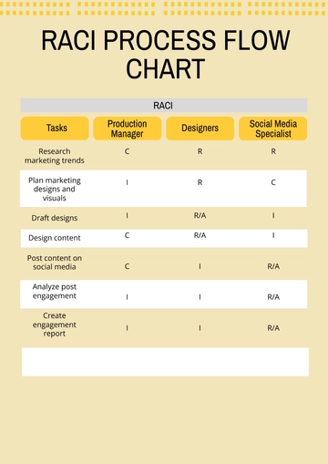 Free RACI Process Flow Chart Template to Edit Online