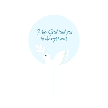 Free God Bless Cake Topper Template to Edit Online