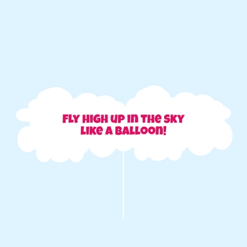 Free Balloon Cake Topper Template to Edit Online