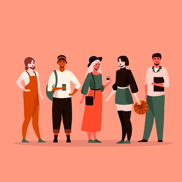 Free Hipster People Clipart Template to Edit Online