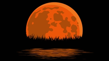 Free Dark Moon Background Template to Edit Online
