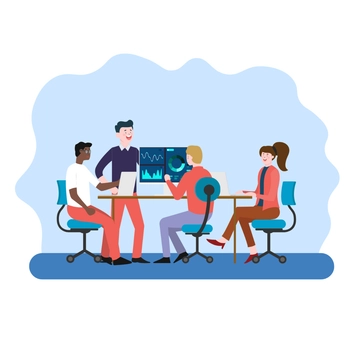 Free People Working Clipart Template to Edit Online