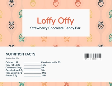 Free Candy Bar Wrapper Template to Edit Online