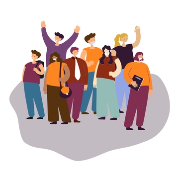 Free Crowds of People Clipart Template to Edit Online