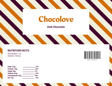 Free Chocolate Bar Wrapper Template to Edit Online