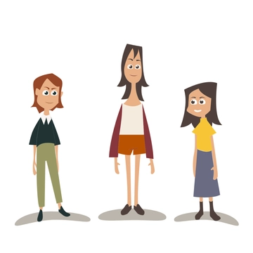Free Cartoon People Clipart Template to Edit Online