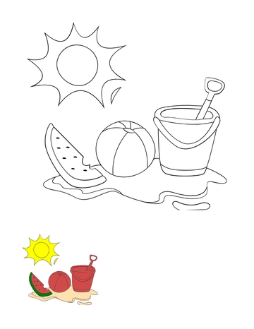 Free Summer Coloring Page For Seniors Template to Edit Online