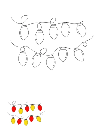 Free christmas lights coloring page Template to Edit Online Free christmas lights coloring page Template to Edit Online