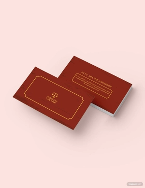 Vintage Law Firm Business Card Template