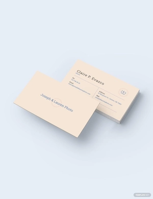 Vintage Photography Business Card Template
