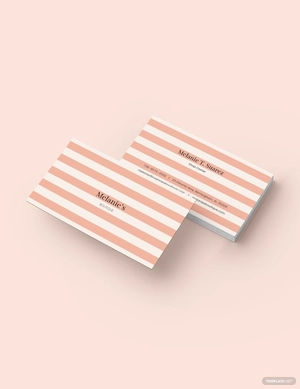 Vintage Stripes Business Card Template