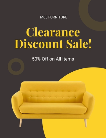 Free Clearance Discount Sale Flyer Template to Edit Online