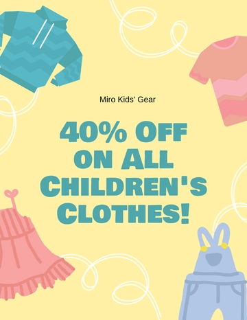 Free Animated Discount Flyer Template to Edit Online
