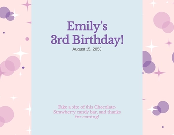 Free Glitter Candy Wrapper Template to Edit Online