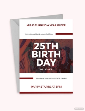 Birthday Party Invitation Template