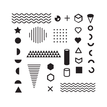 Free Simple Geometric Clipart Template to Edit Online