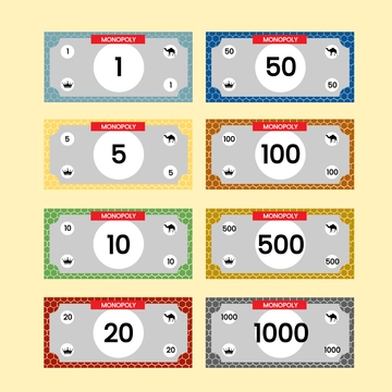 Free Monopoly Money Template to Edit Online
