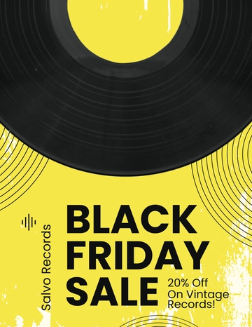 Free Vintage Black Friday Flyer Template to Edit Online