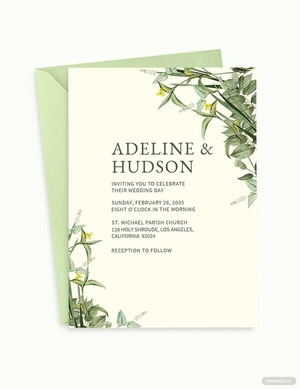 Botanika Fall Wedding Invitation Template