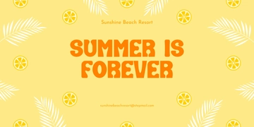 Free Transparent Summer Banner Template to Edit Online