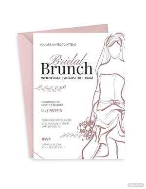 Bridal Shower brunch invitation template