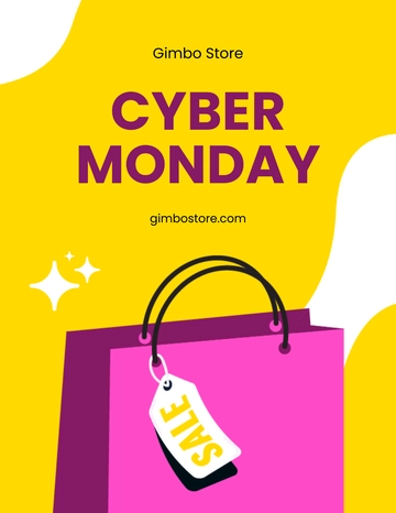 Free Cyber Monday Ad Flyer Template to Edit Online