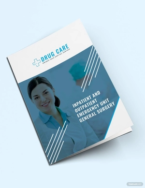 Drug Care A3 Bifold Brochure Template