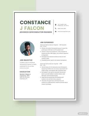 Advanced Semiconductor Engineer Resume