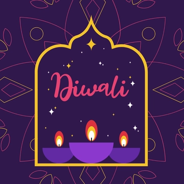 Free Diwali Poster Vector Template to Edit Online