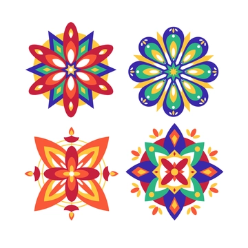 Free Diwali Rangoli Clipart Template to Edit Online