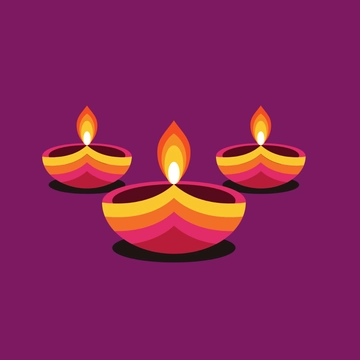 Free Diwali Lights Clipart Template to Edit Online