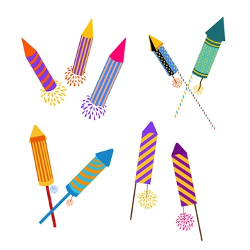Free Diwali Rocket Clipart Template to Edit Online