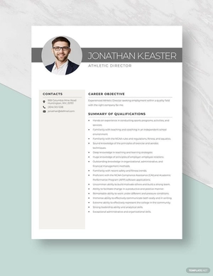 Athletic Director Resume