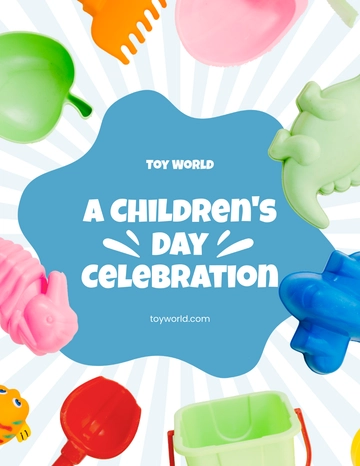 Free Children's Day Celebration Flyer Template to Edit Online