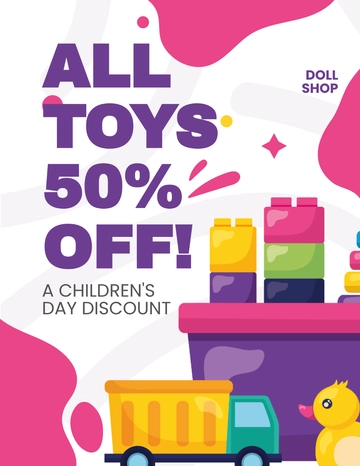 Free Children's Day Offer Flyer Template to Edit Online
