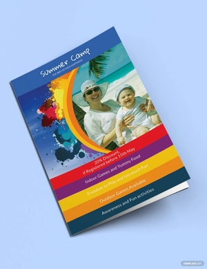 Summer Camp Bifold Brochure Template