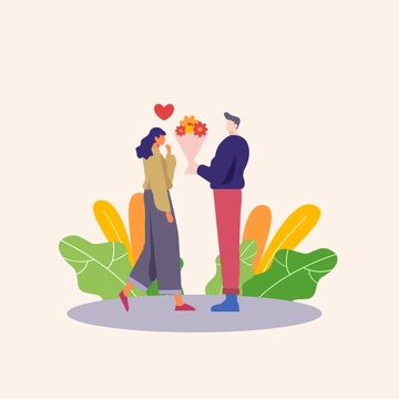 Free Love Couple Clipart Template to Edit Online