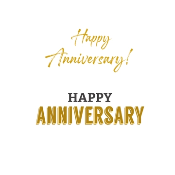 Free Happy Anniversary Font Clipart Template to Edit Online