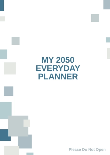 Free Personal Planner Cover Template to Edit Online