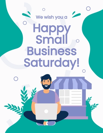 Free Happy Small Business Saturday Flyer Template to Edit Online