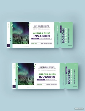 Admit One VIP Ticket Template