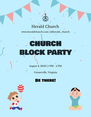 Free Church Block Party Flyer Template to Edit Online Free Church Block Party Flyer Template to Edit Online