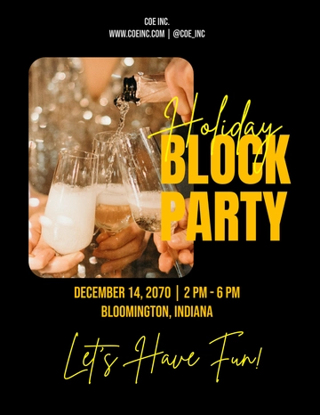 Free Holiday Block Party Flyer Template to Edit Online Free Holiday Block Party Flyer Template to Edit Online