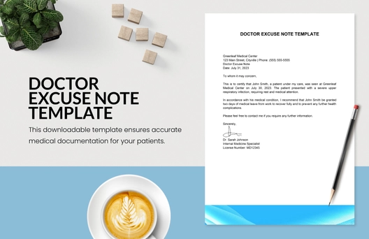 Doctor Excuse Note Template