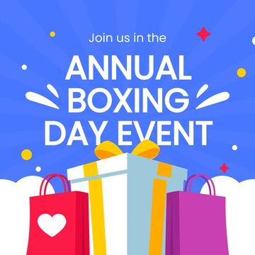 Free Boxing Day Event Instagram Post Template to Edit Online