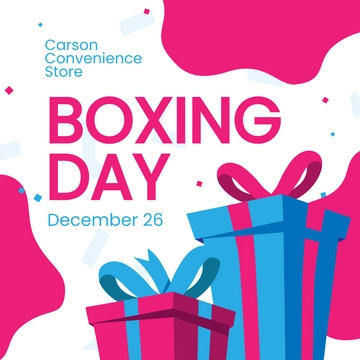 Free Boxing Day Retail Instagram Post Template to Edit Online